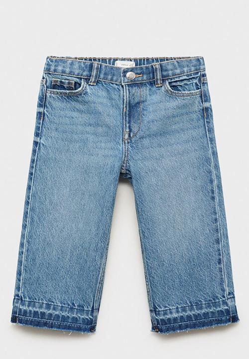 MANGO - Jeans culote - open blue