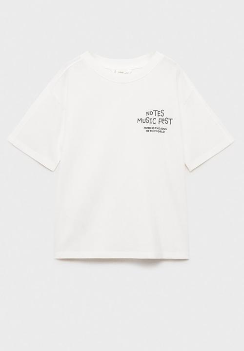 MANGO - T-shirt notes - natural
