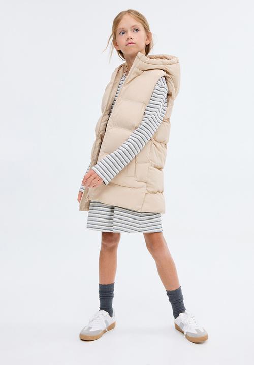 MANGO - Outer vest lina - light beige