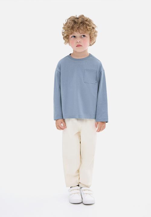 MANGO - T-shirt basicab1 - medium blue