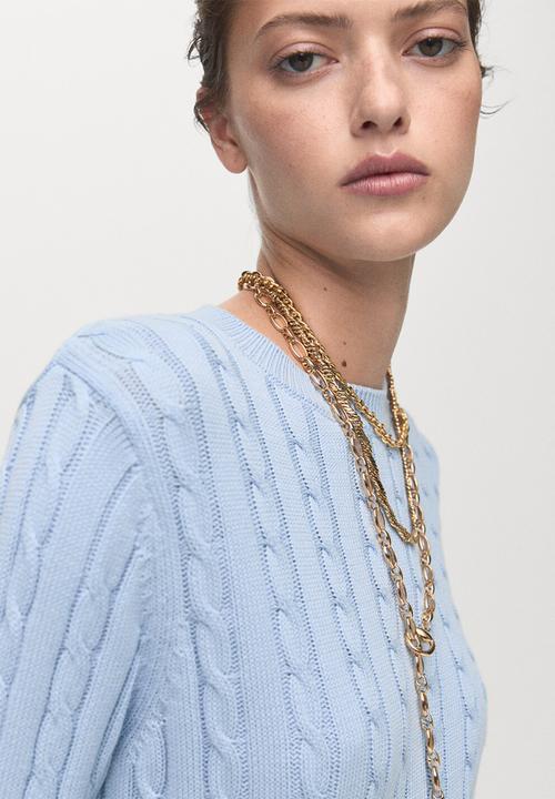 MANGO - Sweater sunny - light/pastel blue