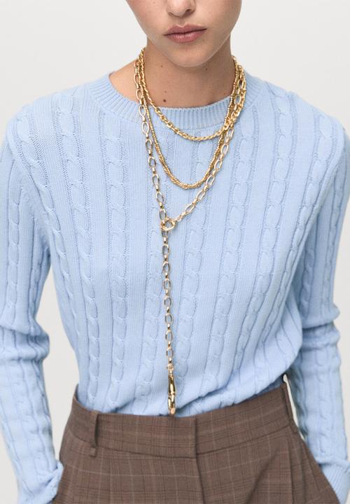 MANGO - Sweater sunny - light/pastel blue