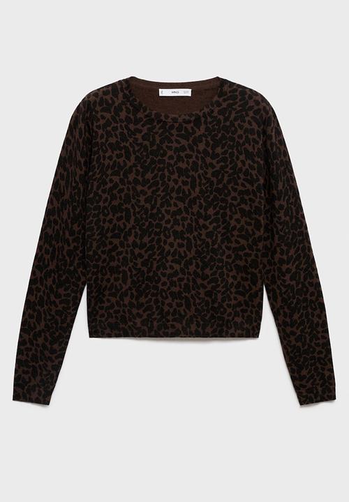 MANGO - Sweater jaguar - dark brown