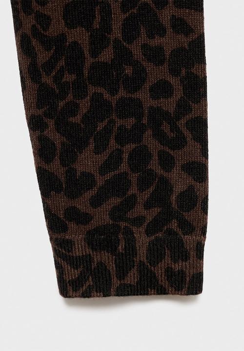MANGO - Sweater jaguar - dark brown
