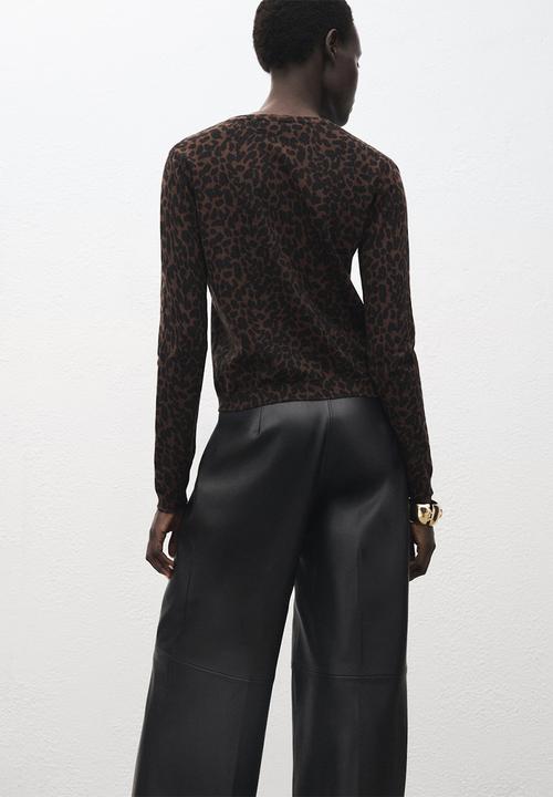 MANGO - Sweater jaguar - dark brown