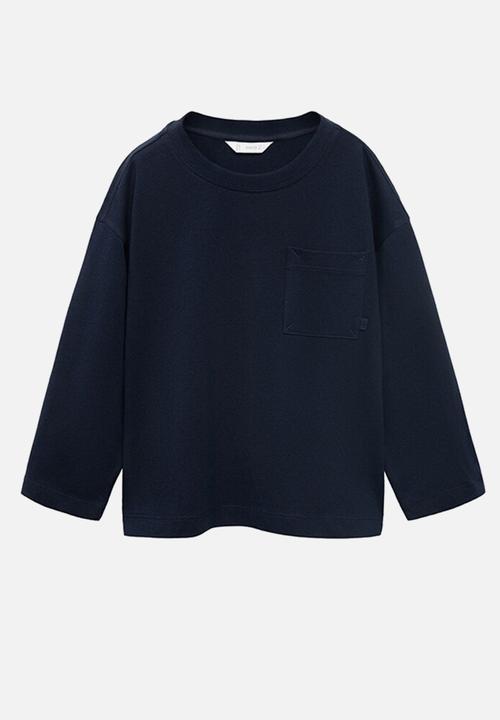 MANGO - T-shirt basicab1 - navy