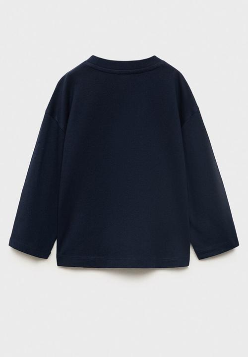 MANGO - T-shirt basicab1 - navy