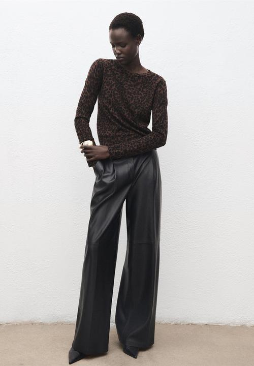 MANGO - Sweater jaguar - dark brown