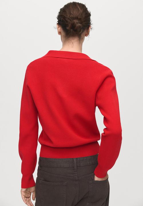 MANGO - Sweater jan - red