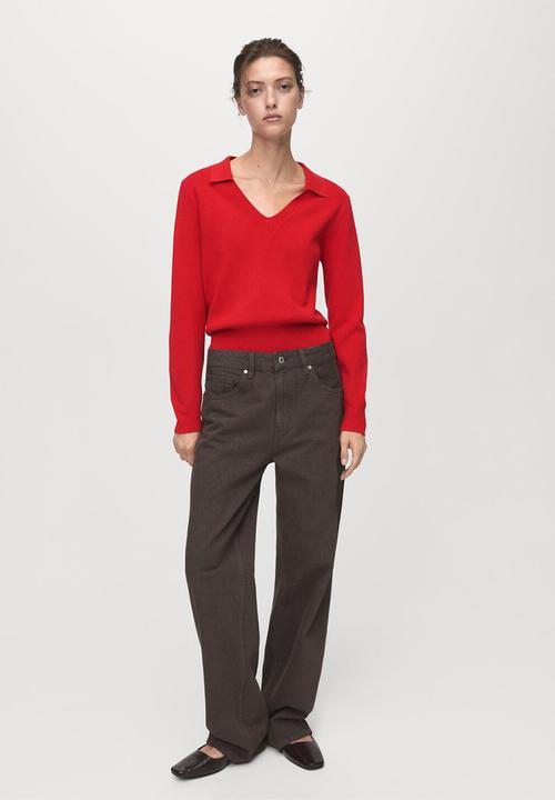 MANGO - Sweater jan - red