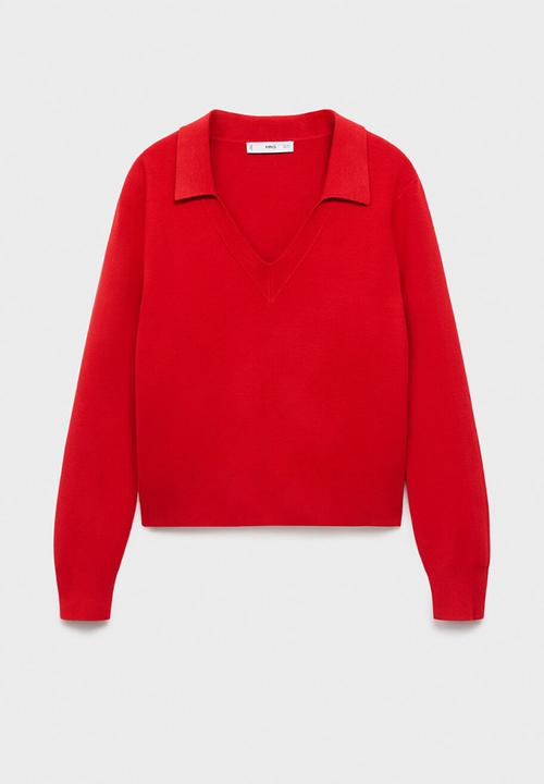 MANGO - Sweater jan - red