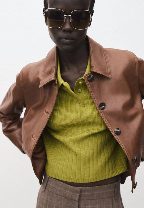 MANGO - Sweater dijon - green
