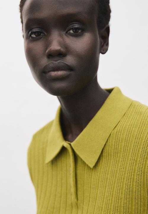MANGO - Sweater dijon - green