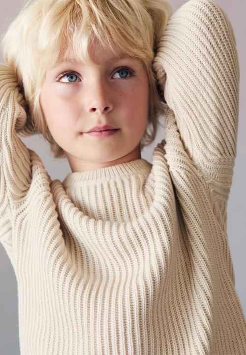 MANGO - Sweater kai - light beige