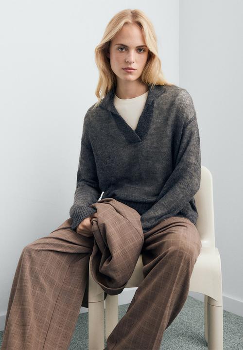 MANGO - Sweater polito - gray
