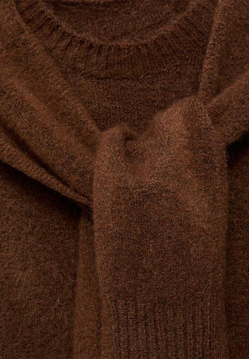 MANGO - Sweater leire - brown