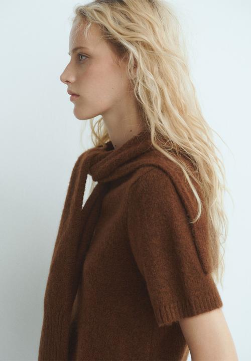 MANGO - Sweater leire - brown