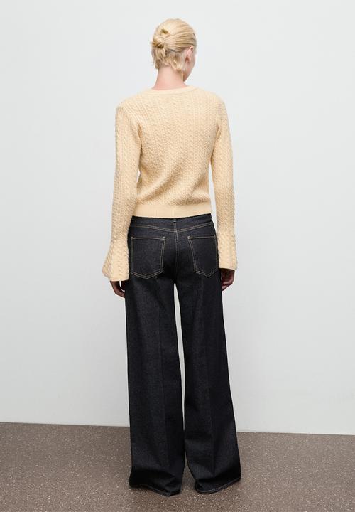MANGO - Sweater huevo - light/pastel yellow