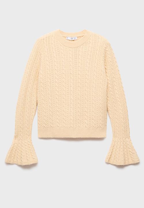 MANGO - Sweater huevo - light/pastel yellow
