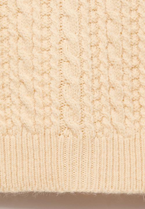 MANGO - Sweater huevo - light/pastel yellow