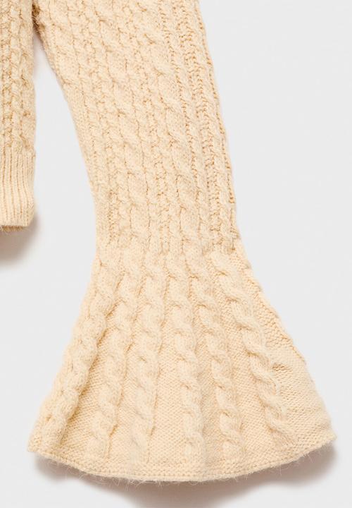 MANGO - Sweater huevo - light/pastel yellow
