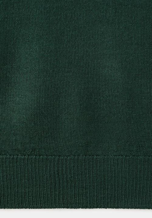 MANGO - Sweater triangle - dark green