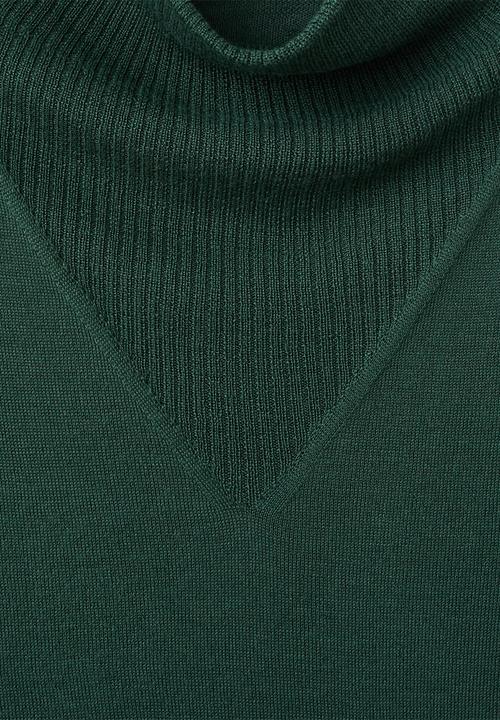 MANGO - Sweater triangle - dark green
