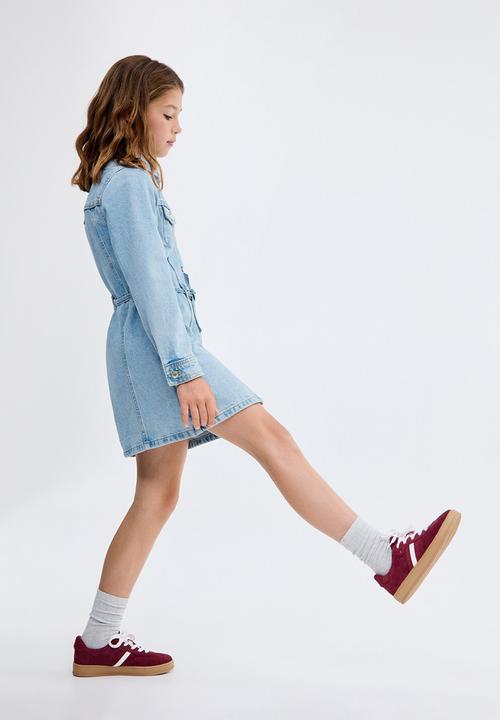 MANGO - Dress marta - open blue