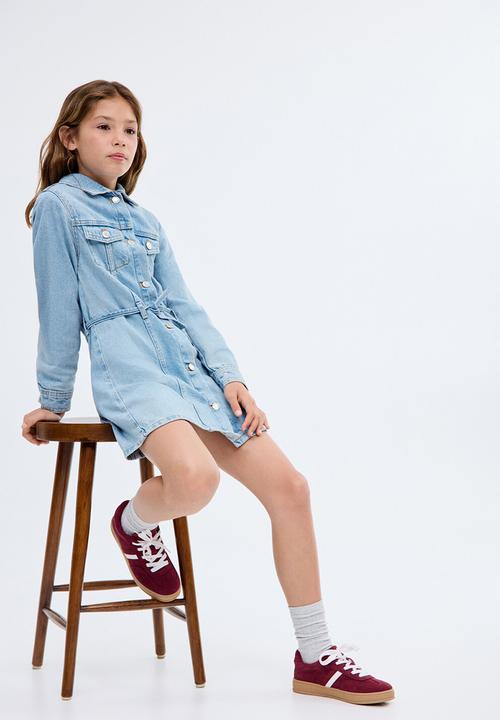 MANGO - Dress marta - open blue