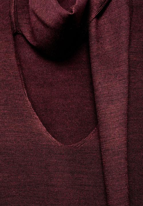 MANGO - Sweater laia - dark red