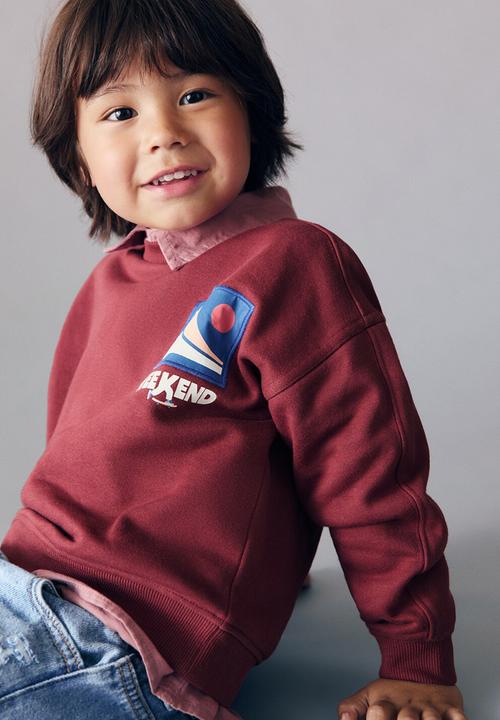 MANGO - Sweatshirt weekend - medium red