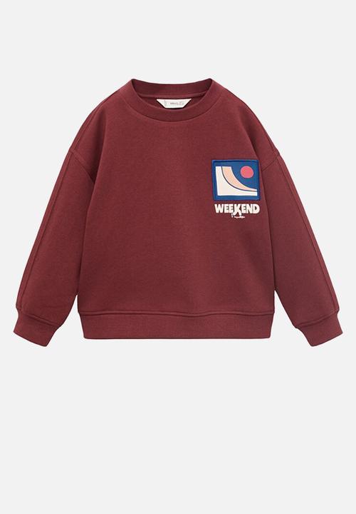 MANGO - Sweatshirt weekend - medium red