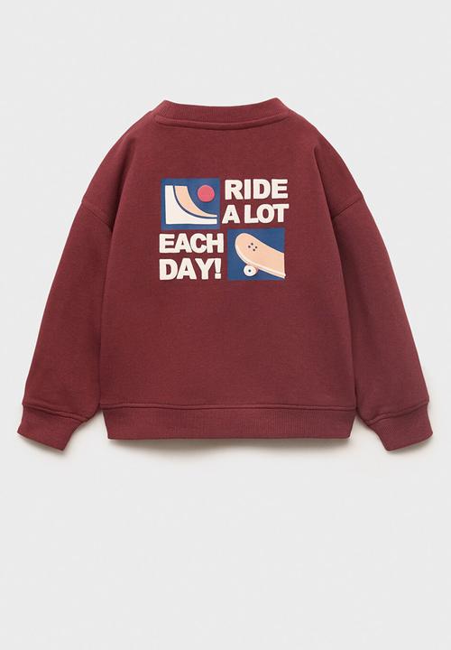 MANGO - Sweatshirt weekend - medium red