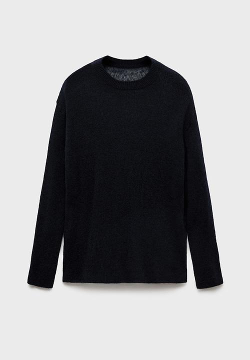 MANGO - Sweater pili - navy