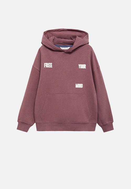 MANGO - Sweatshirt free - dark red