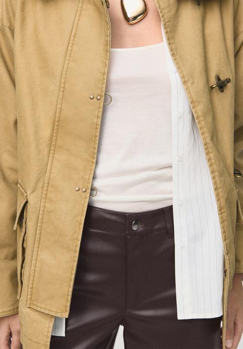 MANGO - Trousers lima - dark red