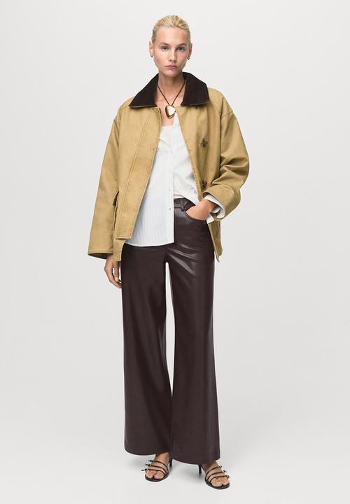 MANGO - Trousers lima - dark red