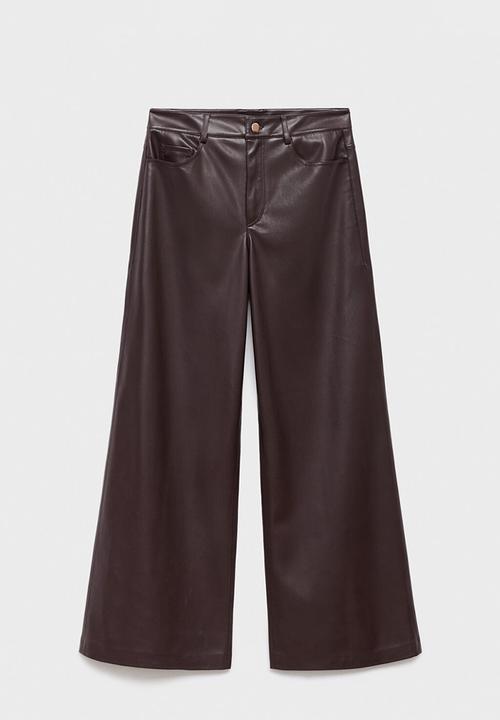 MANGO - Trousers lima - dark red