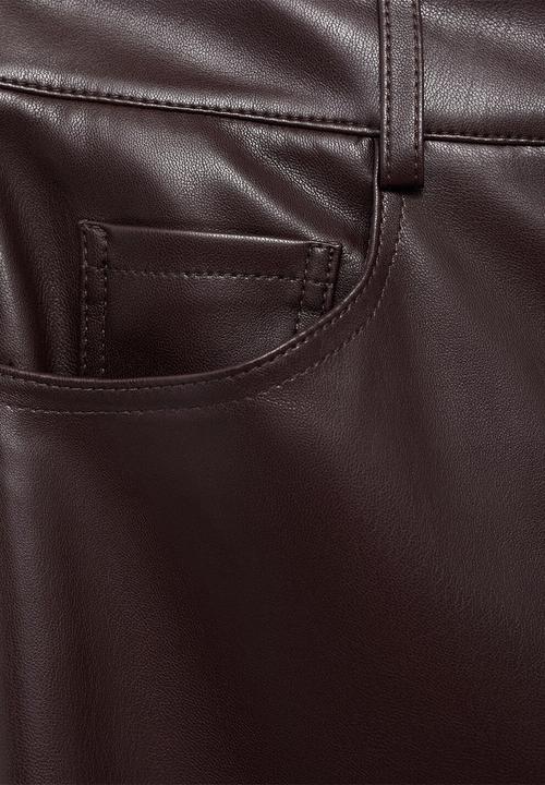 MANGO - Trousers lima - dark red