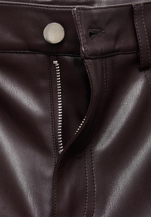 MANGO - Trousers lima - dark red