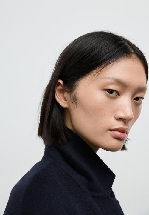 MANGO - Coat vilto - navy