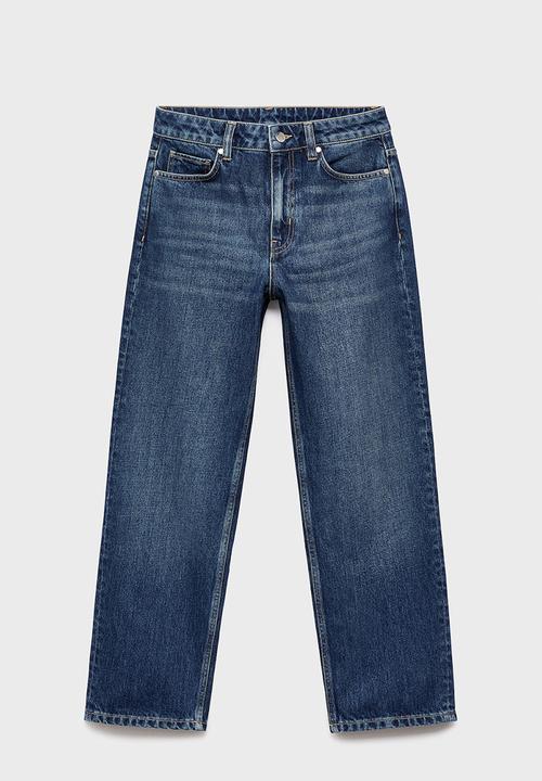 MANGO - Jeans blanca - open blue