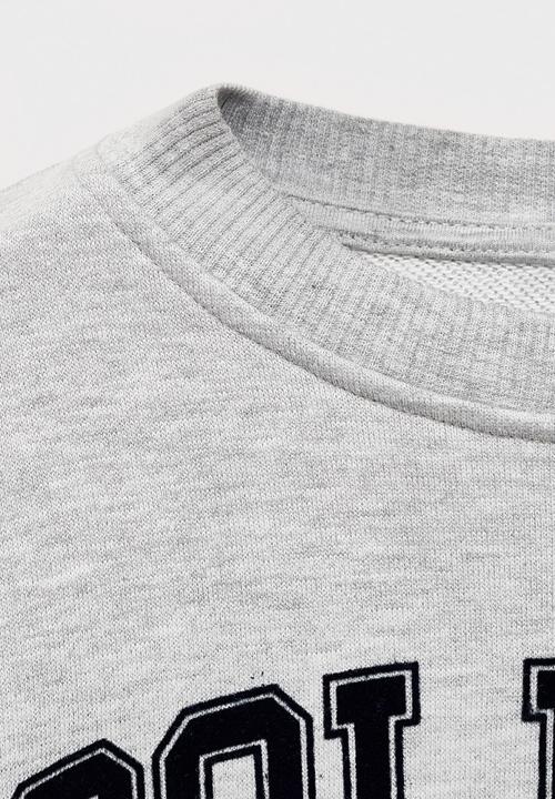 MANGO - Sweatshirt cambri - medium gray