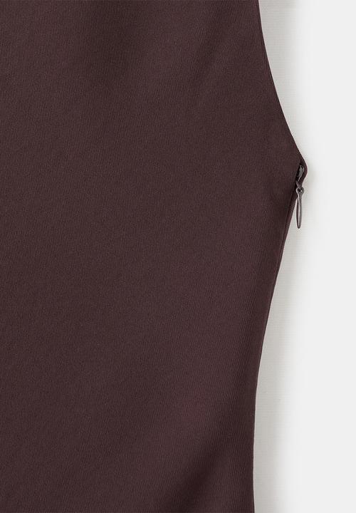 MANGO - Dress coco - brown