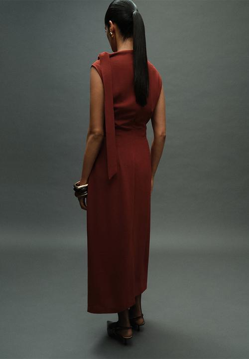 MANGO - Dress vittoria - medium orange