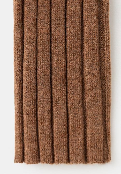 MANGO - Cardigan flurry - dark brown