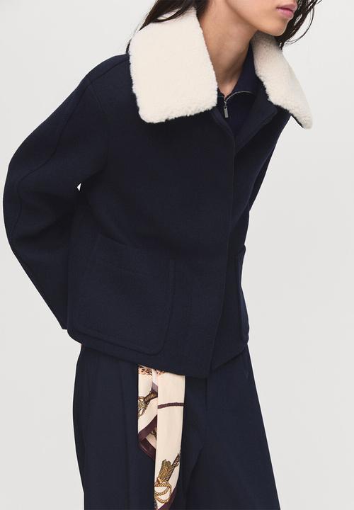 MANGO - Jacket mus - navy