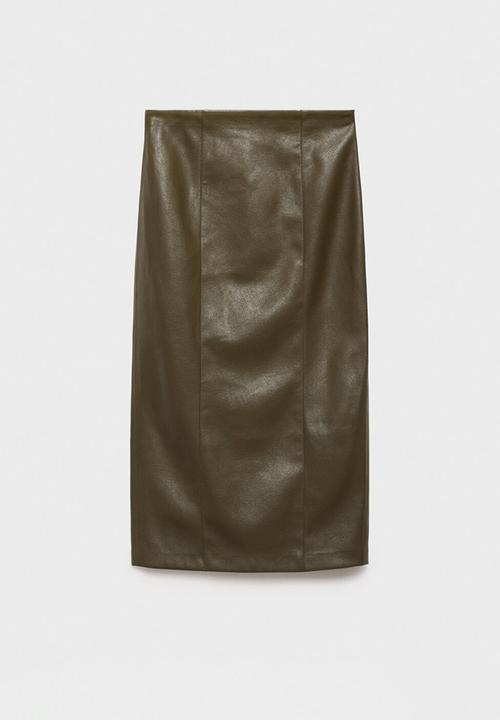 MANGO - Skirt sara - beige/khaki
