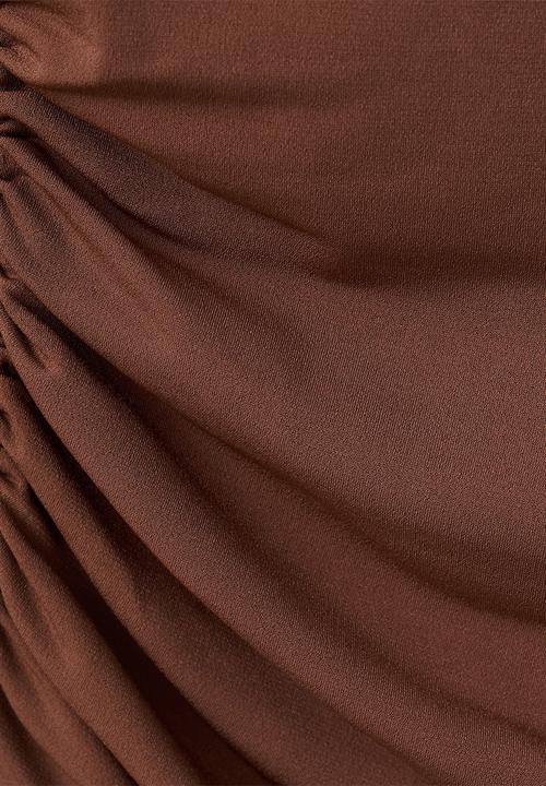 MANGO - T-shirt chasi - brown