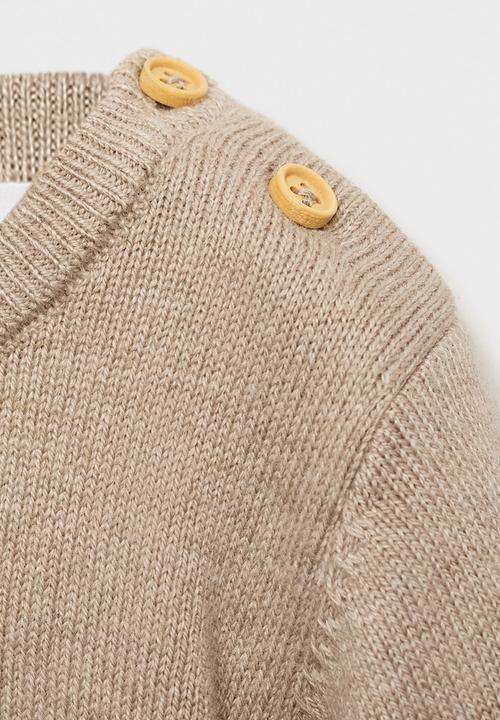 MANGO - Sweater gales - light pastel brown